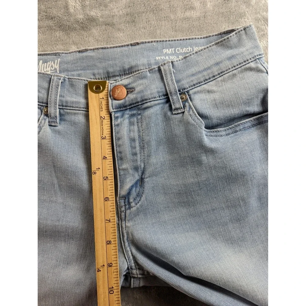 Mugsy Jeans Mens 30x30 Blue PMT Clutch Slim Tapered Stretch Light Wash Denim
